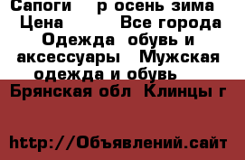 Сапоги 35 р.осень-зима  › Цена ­ 700 - Все города Одежда, обувь и аксессуары » Мужская одежда и обувь   . Брянская обл.,Клинцы г.